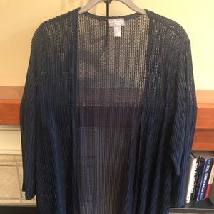 Chico’s size 2 (large) Navy summer sweater